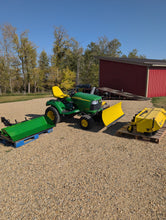 Load image into Gallery viewer, John Deere X485 with plow, quick hitch