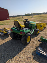 Load image into Gallery viewer, John Deere X485 with plow, quick hitch