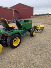 Load image into Gallery viewer, John Deere 320 with rototiller and mowing deck