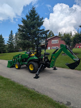 Load image into Gallery viewer, John Deere 1025R back hoe and loader
