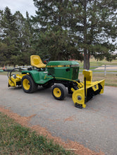Load image into Gallery viewer, John Deere acreage tractor 318 with snowblower and Tiller