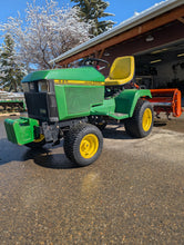 Load image into Gallery viewer, John Deere 445 with rear PTO kit and rototiller
