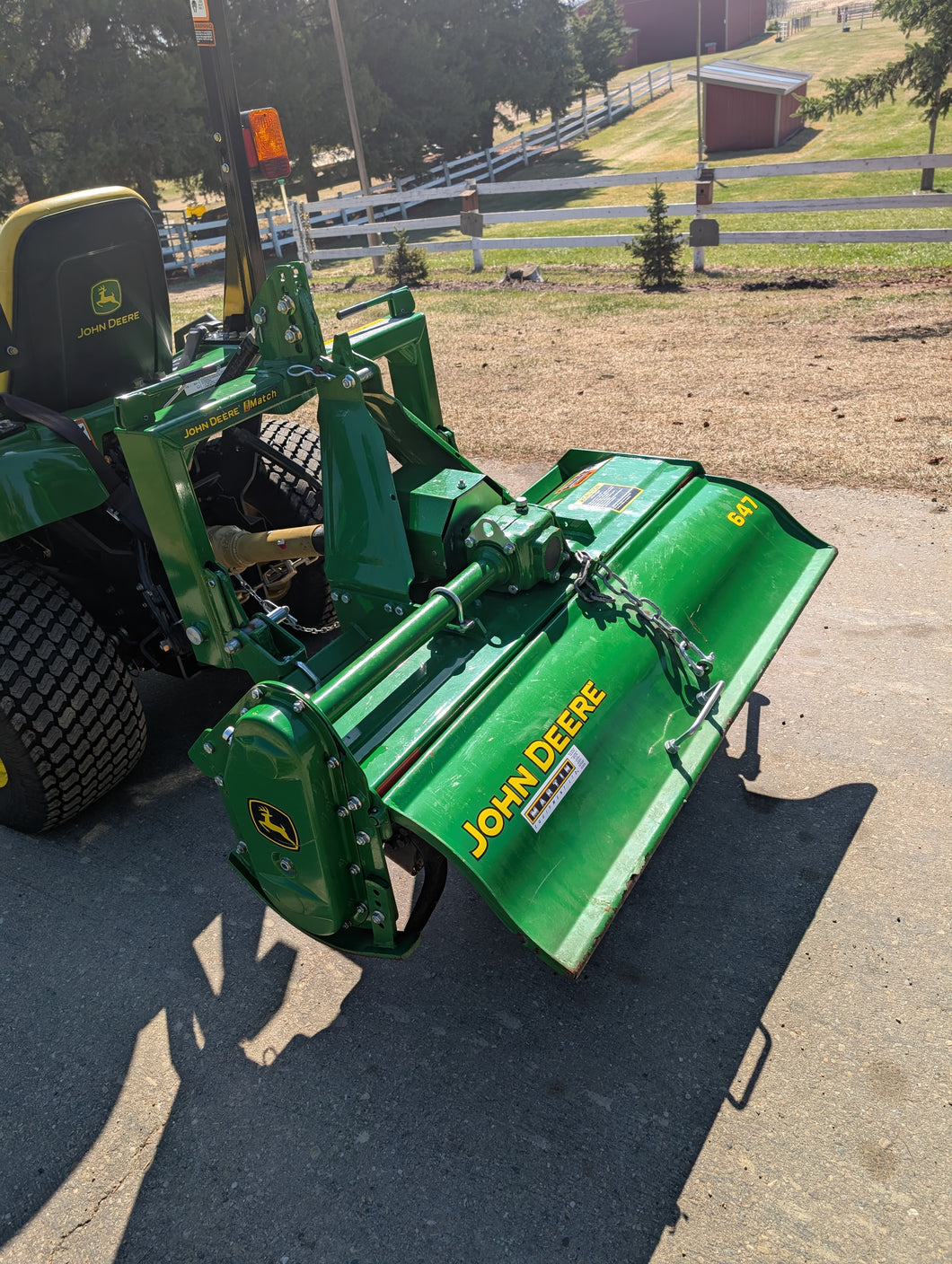 John Deere 647 Rototiller