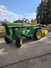 Load image into Gallery viewer, John Deere 112 with hydraulic lift and rototiller
