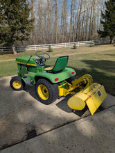 Load image into Gallery viewer, John Deere 112 with hydraulic lift and rototiller
