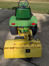 Load image into Gallery viewer, John Deere 112 with hydraulic lift and rototiller
