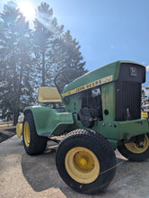 Load image into Gallery viewer, John Deere 112 with hydraulic lift and rototiller
