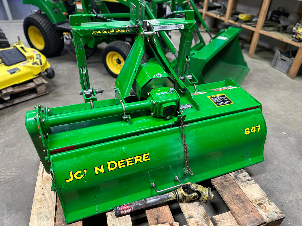 John Deere 647 rototiller plus Imatch