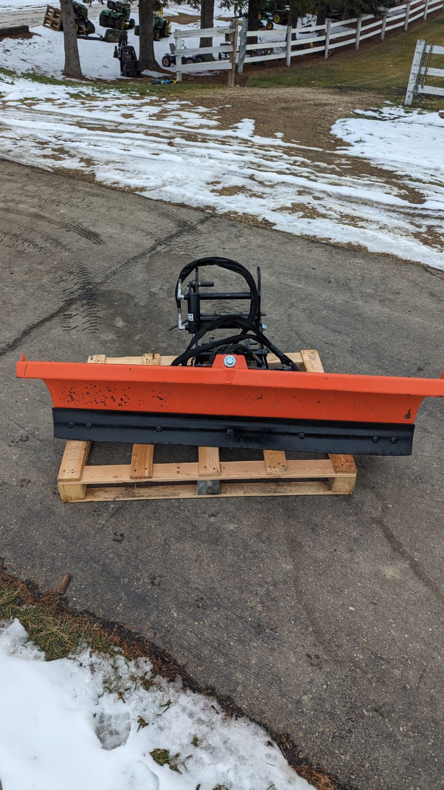 Kubota snow plow