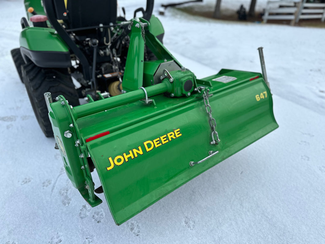 John Deere 647 rototiller