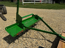 Load image into Gallery viewer, John Deere yard tools, sweeper,aerator,rake,
