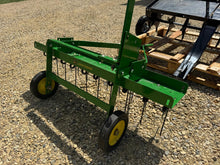 Load image into Gallery viewer, John Deere yard tools, sweeper,aerator,rake,
