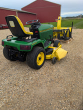 Load image into Gallery viewer, John Deere 455 diesel with snowblower and 60&quot; mowing deck
