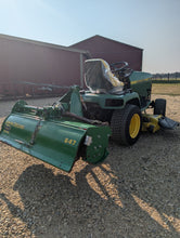 Load image into Gallery viewer, John Deere 425 with 647 JD tiller and 54&quot; mowing deck
