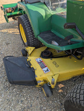 Load image into Gallery viewer, John Deere 425 with 647 JD tiller and 54&quot; mowing deck
