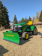 Load image into Gallery viewer, John Deere X585 4x4 with front blade and 54&quot; mowing deck
