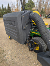 Load image into Gallery viewer, John Deere F725 with 48&quot; mowing deck and bagger system

