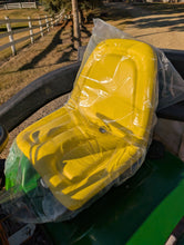 Load image into Gallery viewer, John Deere 425 with 54&quot; mowing deck and bagger system
