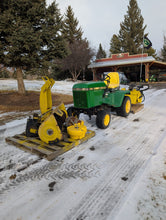 Load image into Gallery viewer, John Deere 318 with Either snowblower or rototiller
