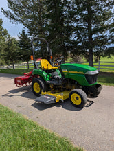 Load image into Gallery viewer, Compact Tractor John Deere 2305 with Tiller and Mowing deck
