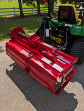 Load image into Gallery viewer, Compact Tractor John Deere 2305 with Tiller and Mowing deck
