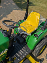 Load image into Gallery viewer, Compact Tractor John Deere 2305 with tiller and mower deck

