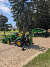 Load image into Gallery viewer, Compact Tractor with Back hoe John Deere 1025R 2014
