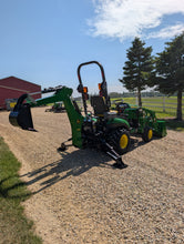 Load image into Gallery viewer, Compact Tractor with Back hoe John Deere 1025R 2014
