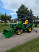 Load image into Gallery viewer, John Deere 1025R back hoe and loader
