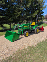 Load image into Gallery viewer, John Deere Compact Tractor 2305 with loader and Rototiller
