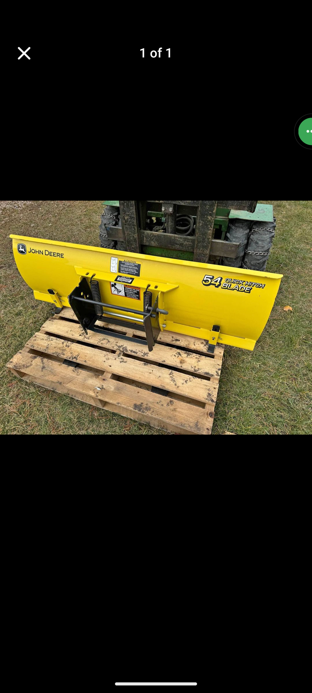 John Deere 54” quick hitch plow