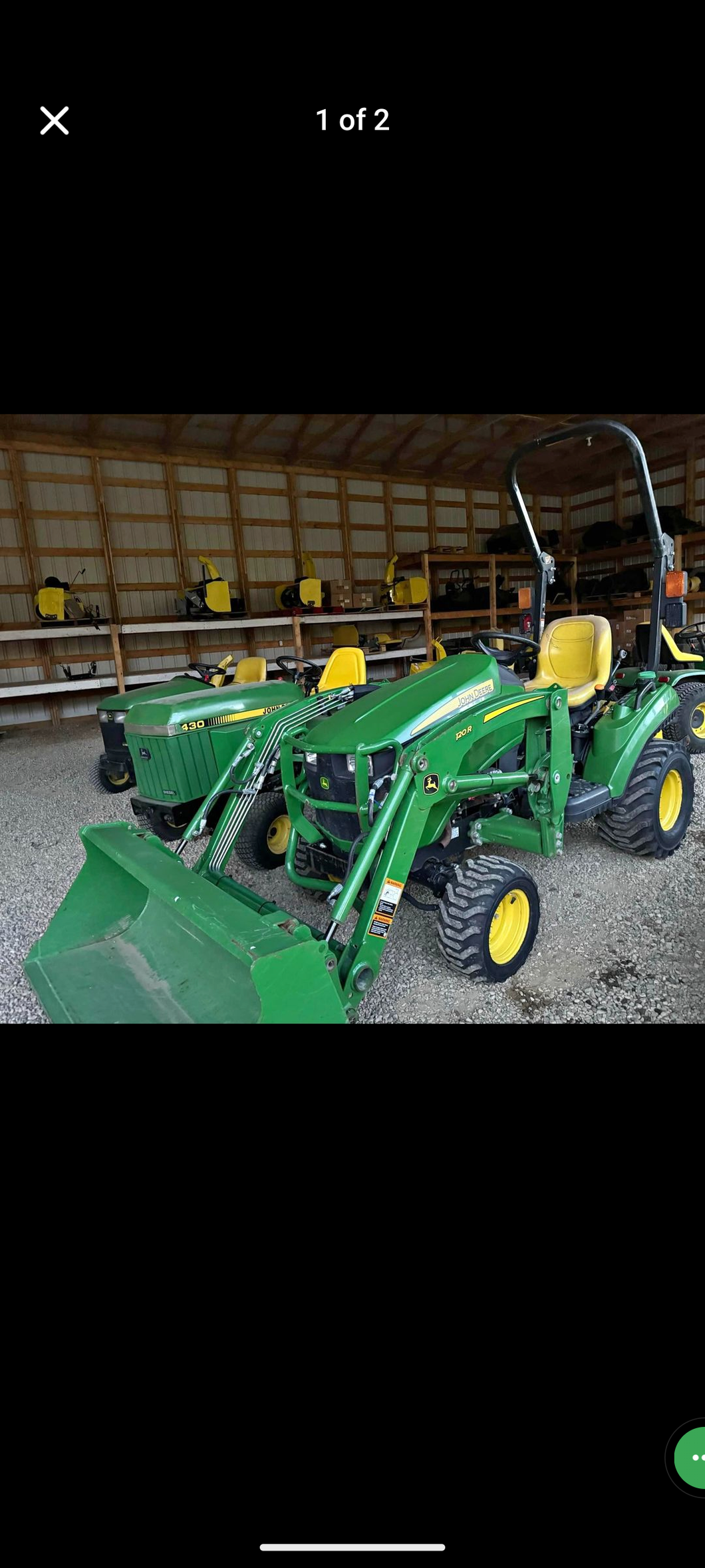 John Deere 1023 diesel tractor loader