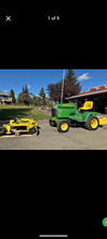 Load image into Gallery viewer, John Deere 345 garden tractor rototiller deck
