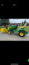 Load image into Gallery viewer, John Deere X340 tractor snowblower mowing deck bagger
