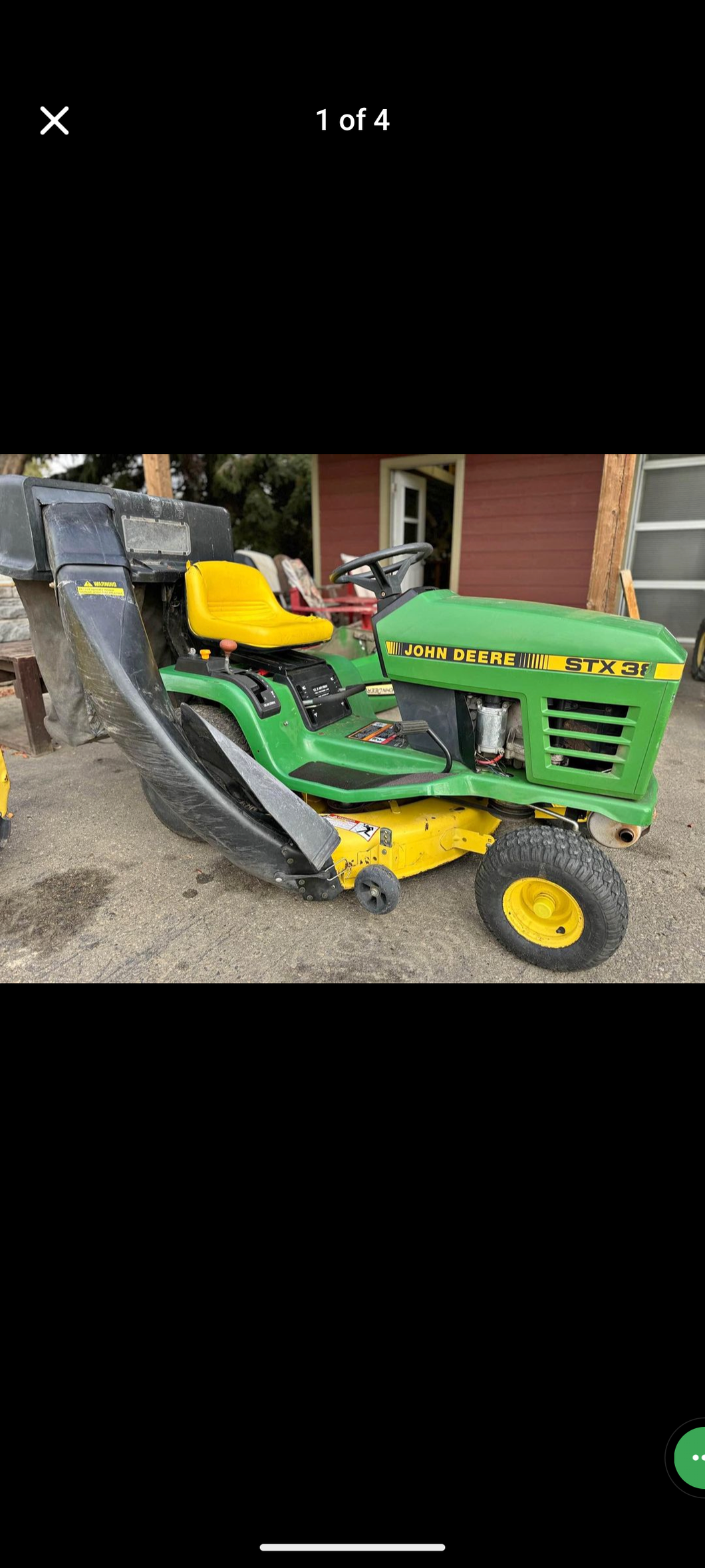 John Deere stx 38 lawnmower plus Baggersystem