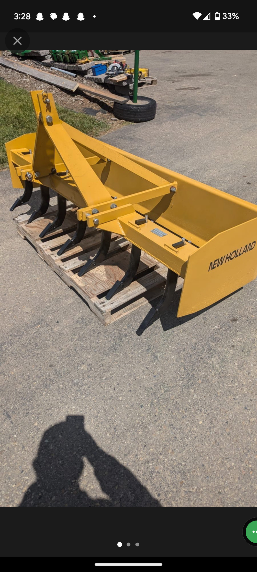 New holland 6’ box blade