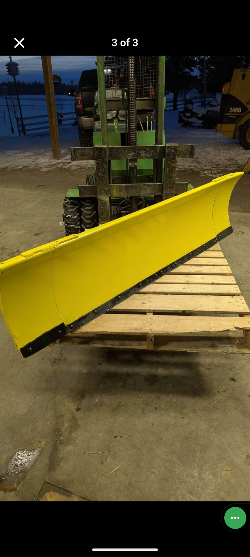 John Deere 72” quick hitch snow plow