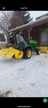 Load image into Gallery viewer, John Deere 322 lawn tractor snow plow rototiller
