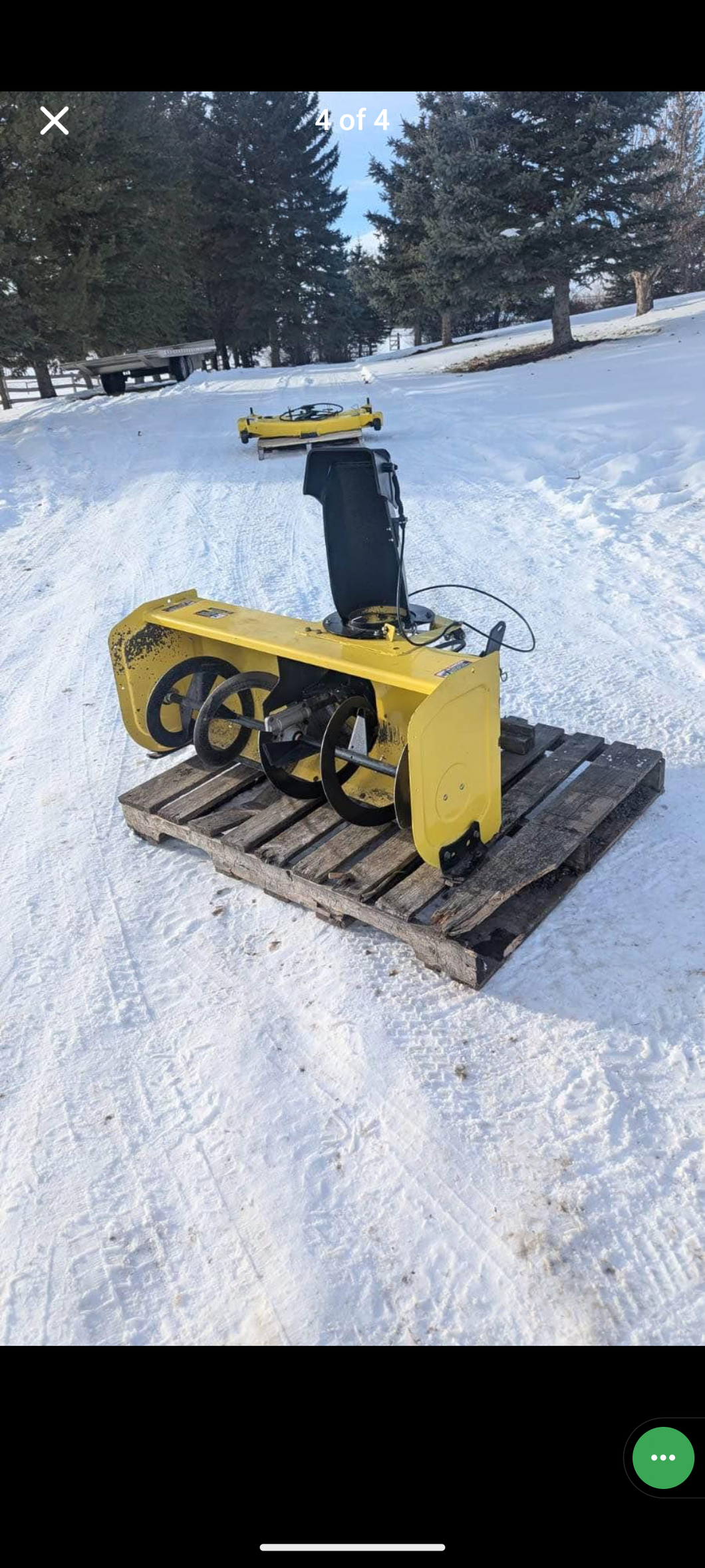 John Deere 44” X300 / X500 series snowblower