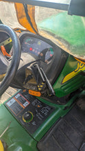 Load image into Gallery viewer, John Deere X475 tractor heated cab snowblower
