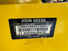 Load image into Gallery viewer, john Deere 47” snowblower sale
