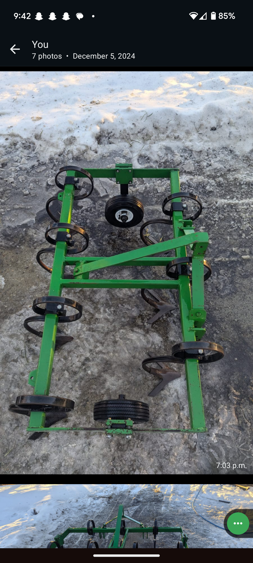 John Deere cultivator