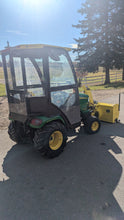 Load image into Gallery viewer, John Deere X475 tractor heated cab snowblower
