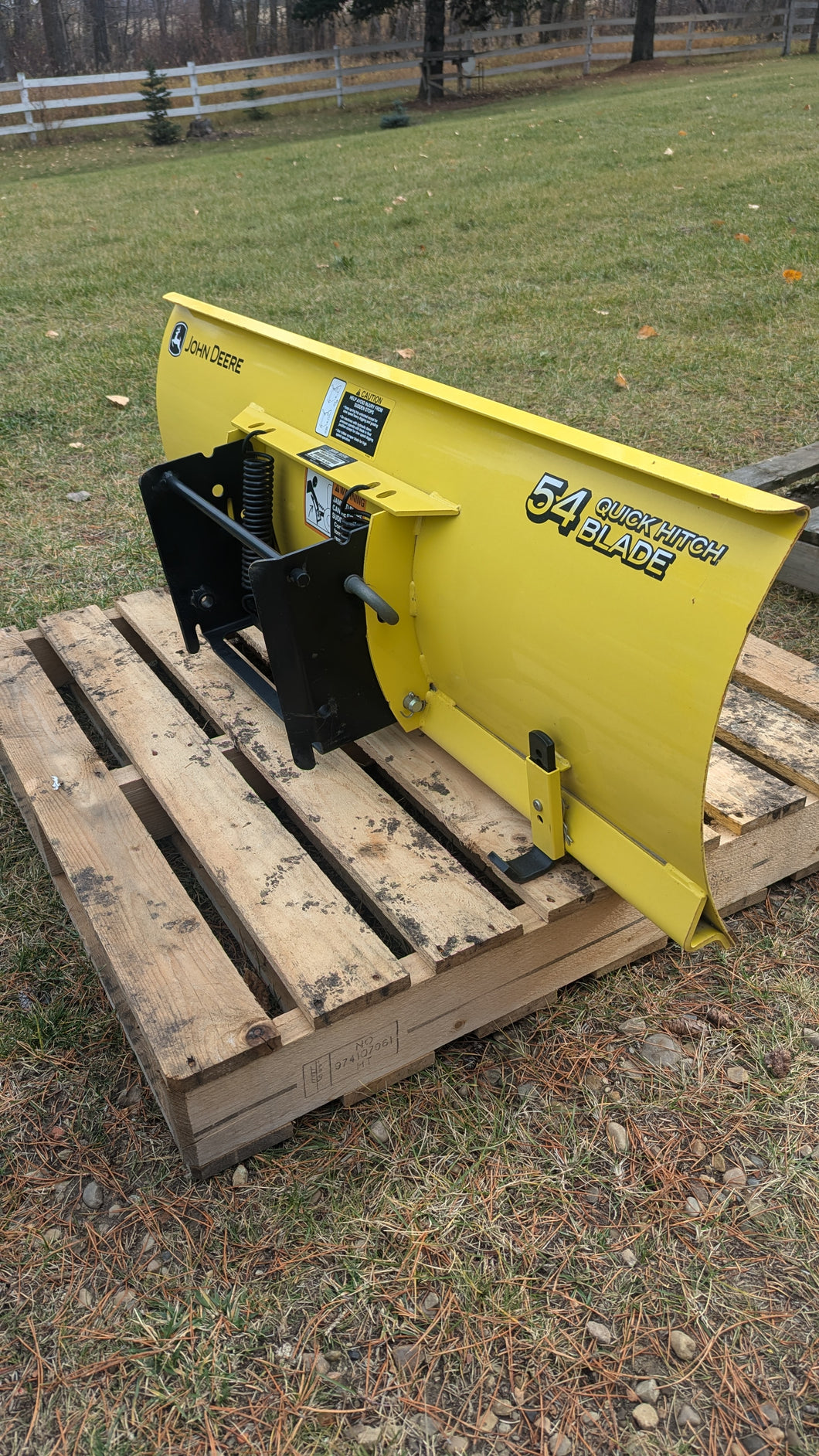 John Deere 54” quick hitch plow