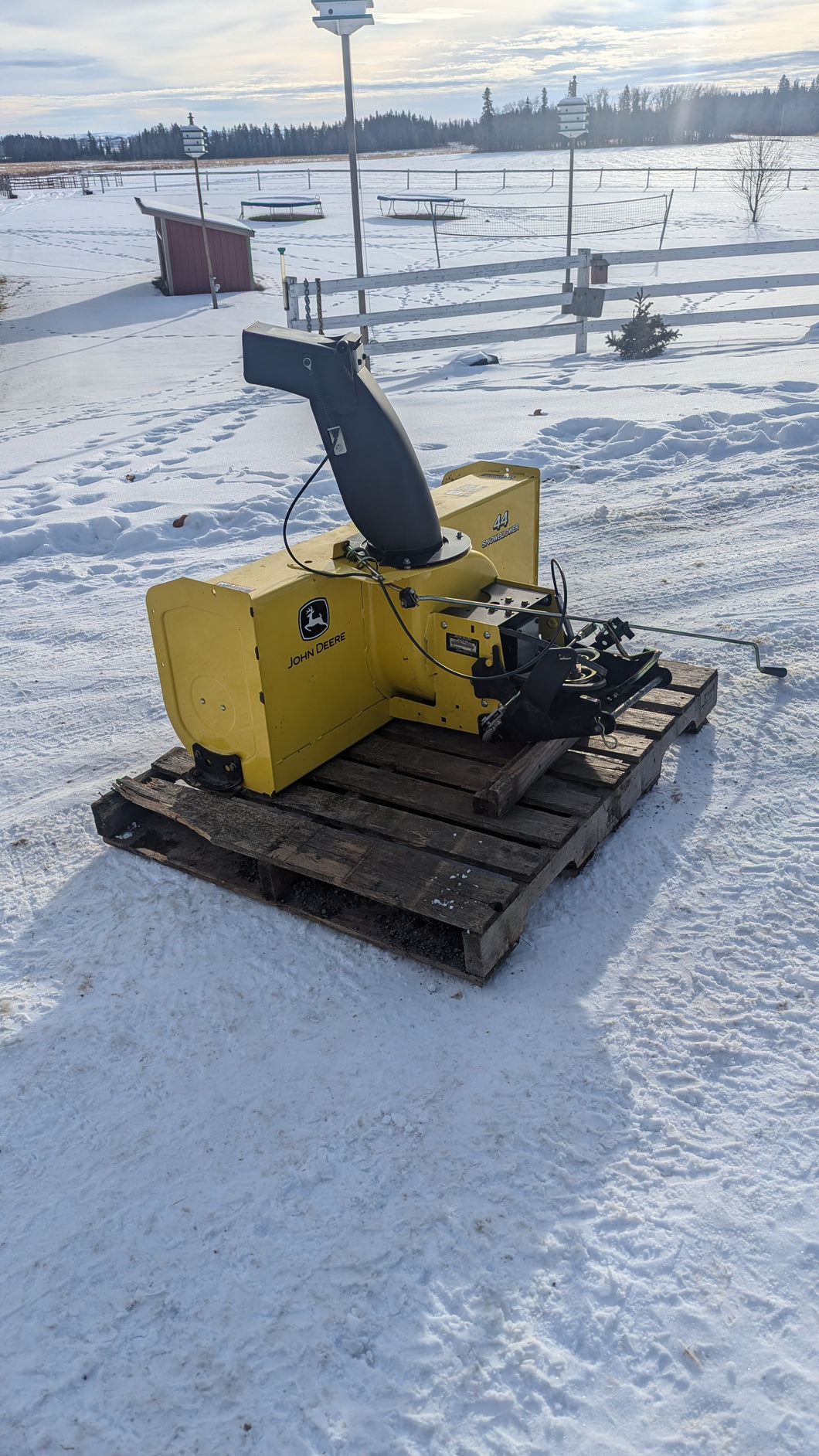 John Deere 44” X300 / X500 series snowblower