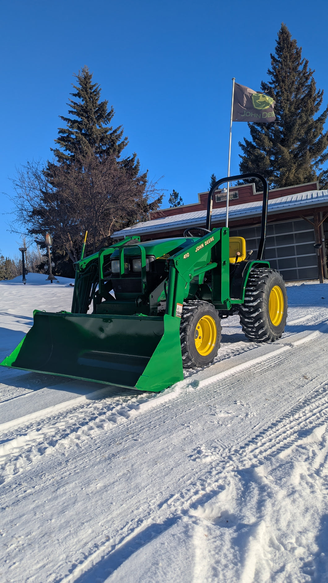 John Deere 4110 and loader