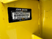 Load image into Gallery viewer, john Deere 47” snowblower sale
