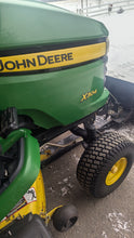 Load image into Gallery viewer, John Deere X304 AWS tractor snowplow deck bagger system
